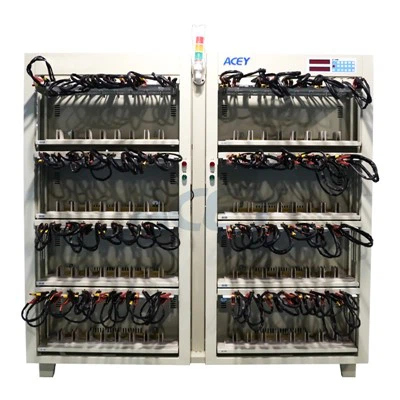 Testador de capacidade de bateria prismática com pinças jacaré